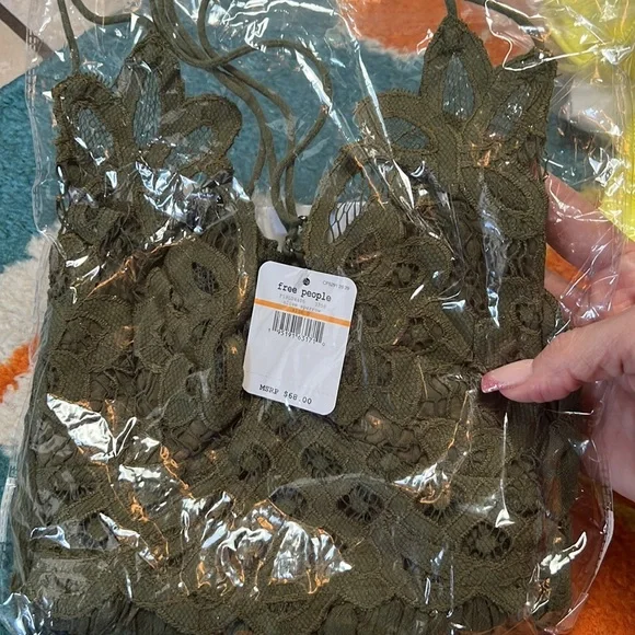 NWT‎ free people adella cami top small lice sparrow - Picture 7 of 8